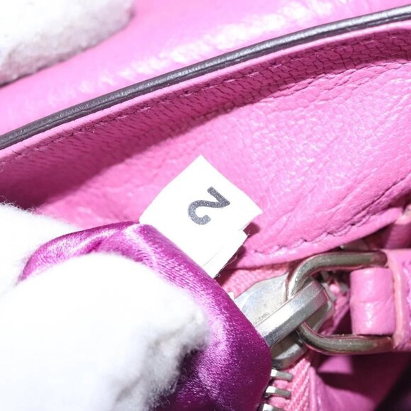 PRADA Chain Shoulder Bag Leather Purple Auth - Picture 11 of 16